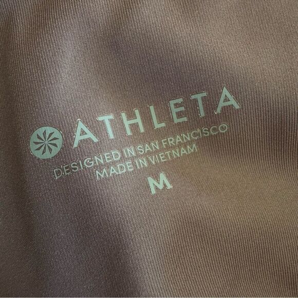 Athleta High Rise Chaturanga Shine Tight Mauve Purple #869055 Womens Size M - Picture 8 of 10